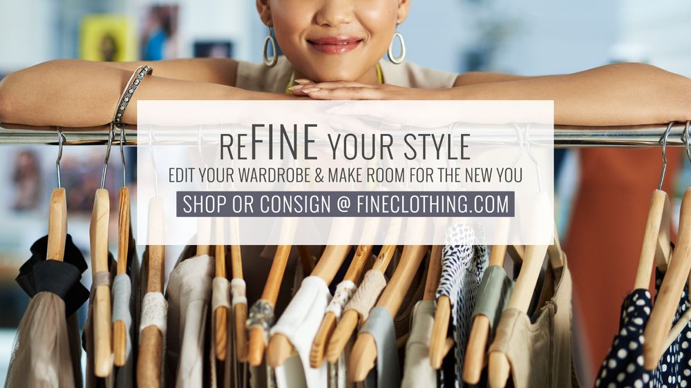 FineClothing - Designer Resale + Consignment Logo