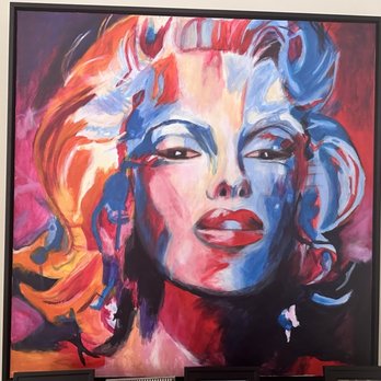 Sherman Gallery - My Marilyn painting from art class, with a black floating frame from Sherman Gallery - Art Galleries Near Me - Marina Del Rey, California Sherman Gallery - My Marilyn painting from art class, with a black floating frame from Sherman Gallery - Art Galleries Near Me - Marina Del Rey, California