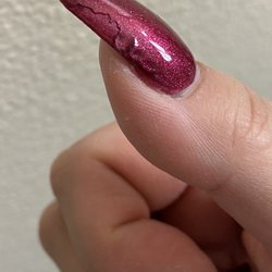Td Nail Salon - My gel polish on acrylics two days after getting my nails done.