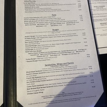 Austin's Ale House - Menu - Sports Bars Near Me - Kew Gardens, New York