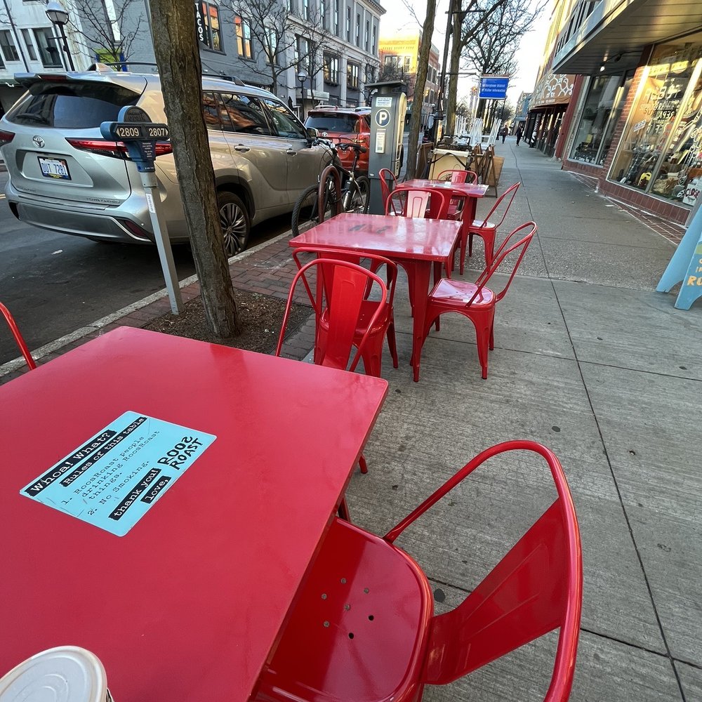 RoosRoast Liberty - Outside tables - Cafes Near Me - Ann Arbor, Michigan RoosRoast Liberty - Outside tables - Cafes Near Me - Ann Arbor, Michigan