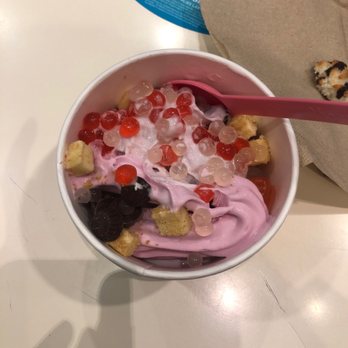 Yogurtland - Taro and Raspberry love yogurt - Ice Cream & Frozen Yogurt Near Me - Corona, California Yogurtland - Taro and Raspberry love yogurt - Ice Cream & Frozen Yogurt Near Me - Corona, California