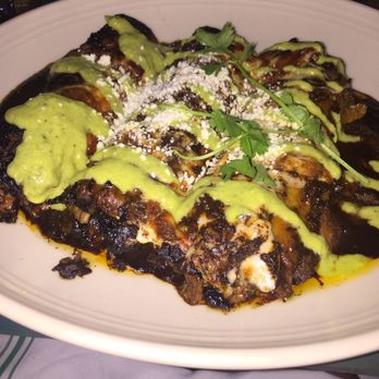 The Painted Burro - Pork Carnitas Enchiladas with "Dos Salsas" - Mexican Near Me - Somerville, Massachusetts The Painted Burro - Pork Carnitas Enchiladas with "Dos Salsas" - Mexican Near Me - Somerville, Massachusetts