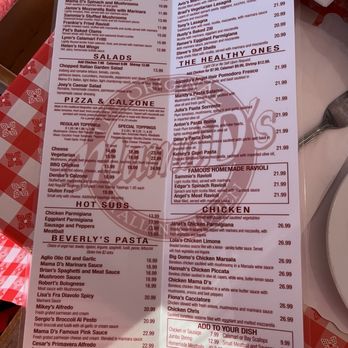 Mama D's Italian Kitchen - August 2024 menu - Italian Near Me - Hermosa Beach, California