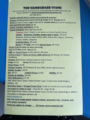 Menu photo 2 The Hamburger Stand Biddeford, ME