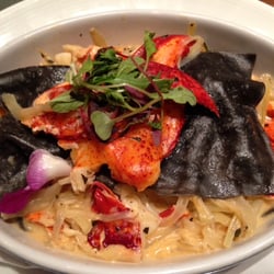 Bleu Northeast Kitchen - Open faced lobster ravioli