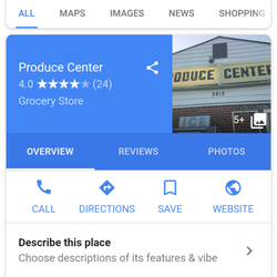 Produce Center - Here it is