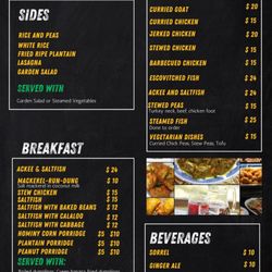 SSW Authentic Jamican Kitchen - Individual prices