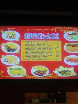 Menu photo 2 Riva's Taco Shop Corvallis, OR