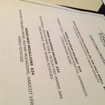 Kincaid Grill - Specials - New American Near Me - Anchorage, Alaska