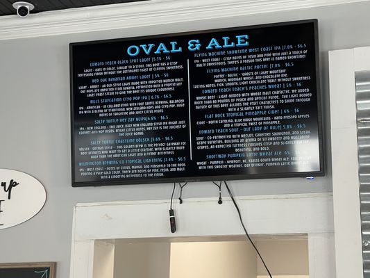 Menu photo 4 Oval & Ale Hampstead, NC Menu photo 4 Oval & Ale Hampstead, NC
