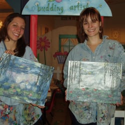 Simply Jane Art Able - Monet Water Lilies paintings done in our adult evening classes.