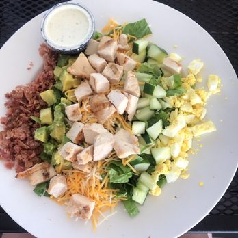Captains Quarters Riverside Grille - Cobb salad, no tomato - Seafood Near Me - Prospect, Kentucky Captains Quarters Riverside Grille - Cobb salad, no tomato - Seafood Near Me - Prospect, Kentucky