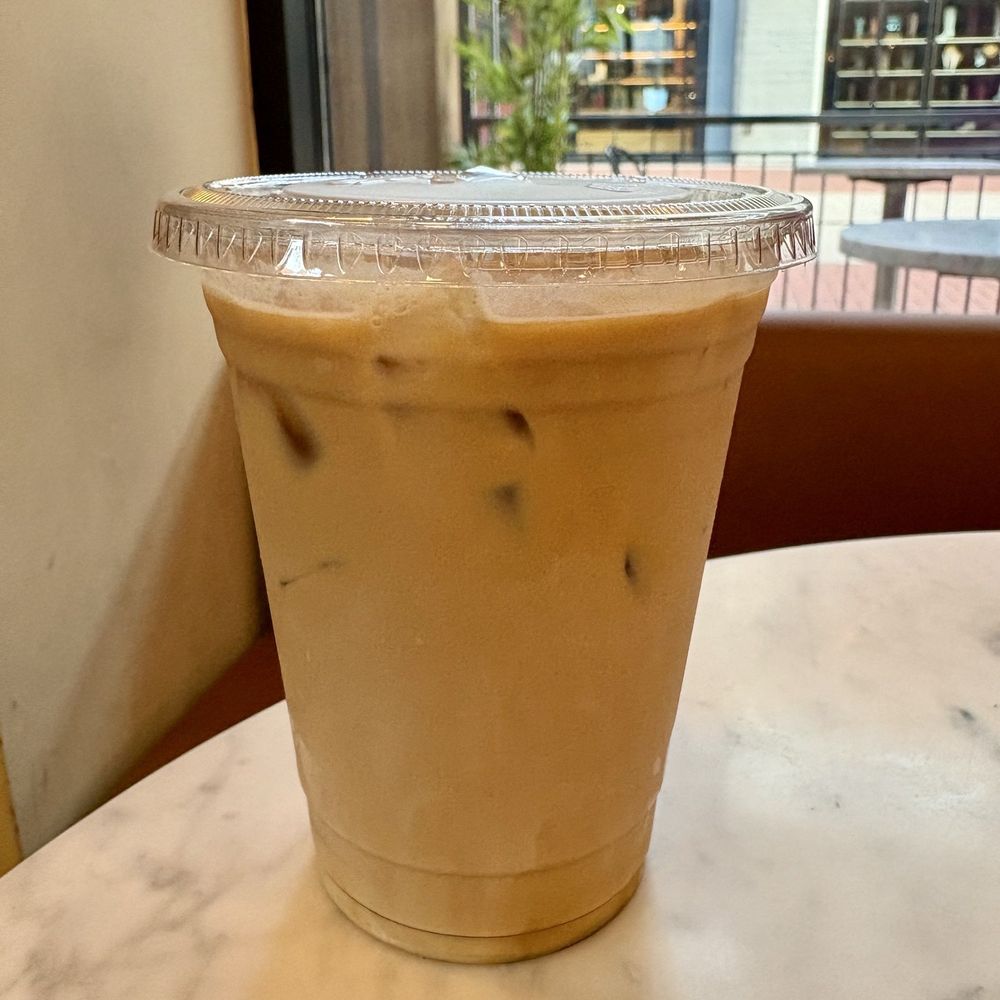 Iced coffee drink was delicious.