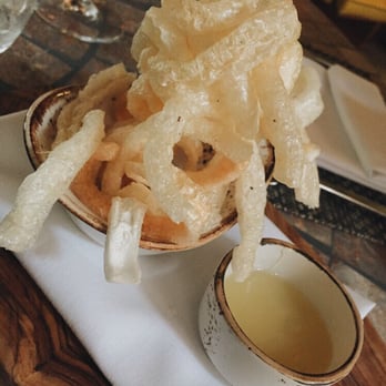Mr Cooper's - Pork scratchings and apple gel for nibbles - Cocktail Bars Near Me - Manchester, LAN Mr Cooper's - Pork scratchings and apple gel for nibbles - Cocktail Bars Near Me - Manchester, LAN