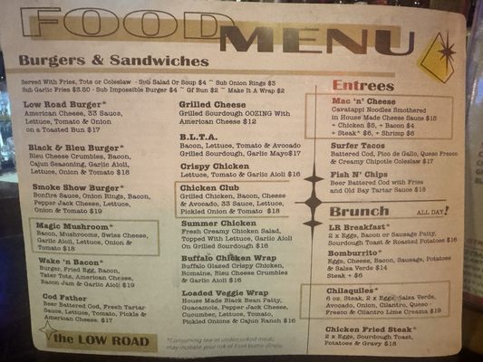 Menu photo 2 Low Road Gresham, OR