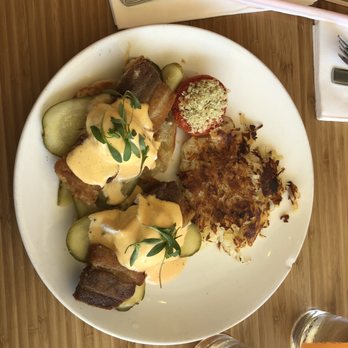 Early Bird - Pork Belly Benedict - New American Near Me - Fullerton, California