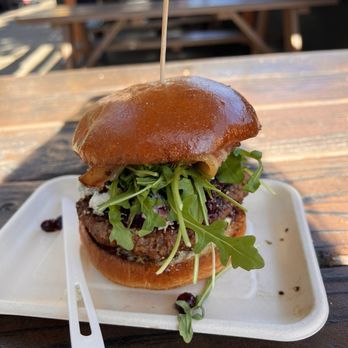 Scolari's Good Eats - Blueberry bacon blue cheese au poivre - Burgers Near Me - Alameda, California