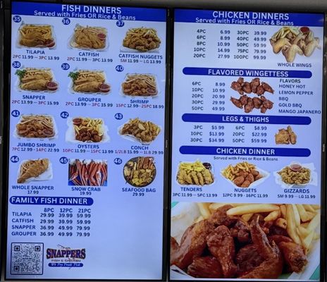 Menu photo 1 Snapper Fish & Chicken Mcnabb North Lauderdale, FL