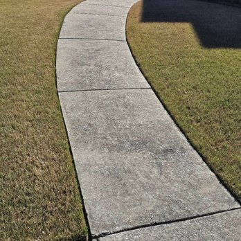 Red Dirt Exterior Services - Before Walkway to Front Door - Gutter Services Near Me - Pelham, Alabama