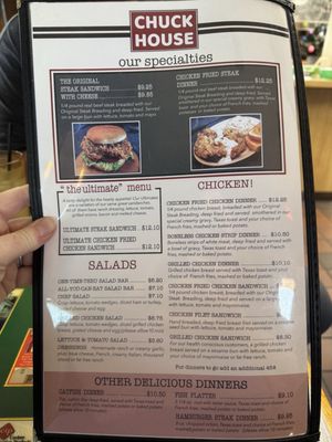 Menu photo 2 Chuck House Restaurant Oklahoma City, OK Menu photo 2 Chuck House Restaurant Oklahoma City, OK