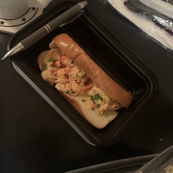 Boxi Park - TINY expensive lobster roll with two pitiful chunks of lobster - Bars Near Me - Orlando, Florida