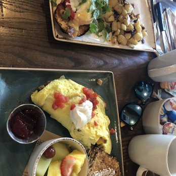 First Watch - The Works Omelette & Eggs Benedict BLT version - Breakfast & Brunch Near Me - Naples, Florida