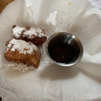 Blue Paddle Bistro - Last of the beignets!! We could have eaten these all day!! - New American Near Me - South Hero, Vermont