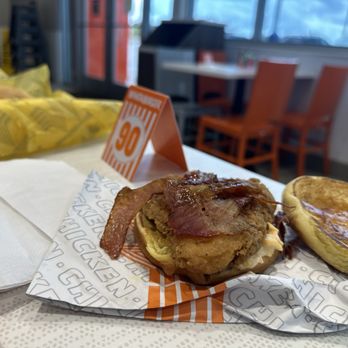 Whataburger - This is their Hot Honey Crisp Whatachick'n Sandwich (with bacon added). - Burgers Near Me - Plano, Texas