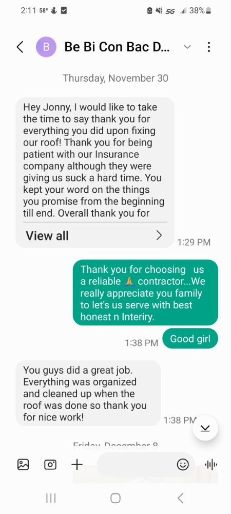 Slide of Best Texas Roofing &Construction