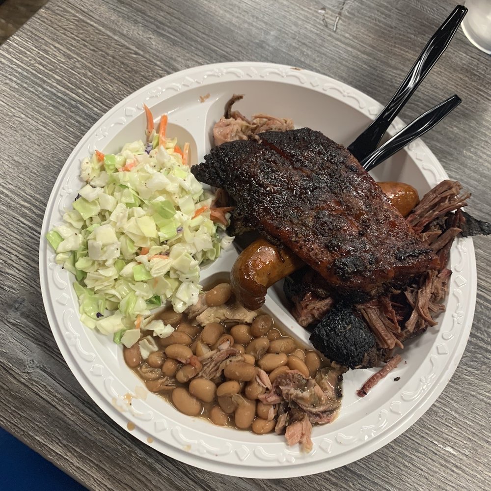 Big John's Texas BBQ - Sampler plate - Barbeque Near Me - Page, Arizona Big John's Texas BBQ - Sampler plate - Barbeque Near Me - Page, Arizona