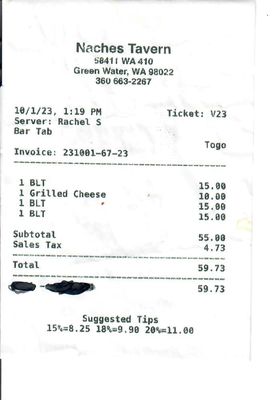 Menu photo 6 Naches Bar and Grill Enumclaw, WA Menu photo 6 Naches Bar and Grill Enumclaw, WA