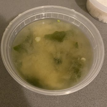 Bamboo Ya - Miso soup (came with bento box) - Sushi Bars Near Me - Forest Hills, New York