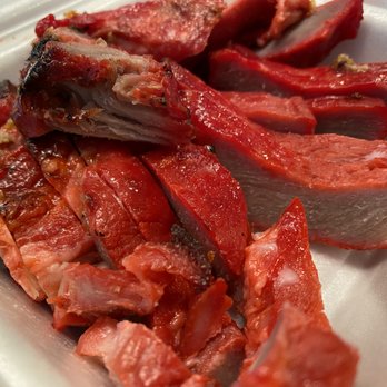 Fong's Meat Market - BBQ Pork: tender and tasty - fantastic with rice of course, but so tasty you might finish it all before you get rice... - Meat Shops Near Me - Honolulu, Hawaii