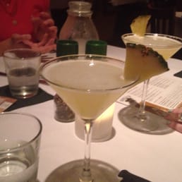 Pineapple martinis are delicious!