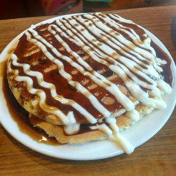 Denny's - The Freakin Sticky Buns pancakes!!! O M G - American Near Me - Johnston, Rhode Island