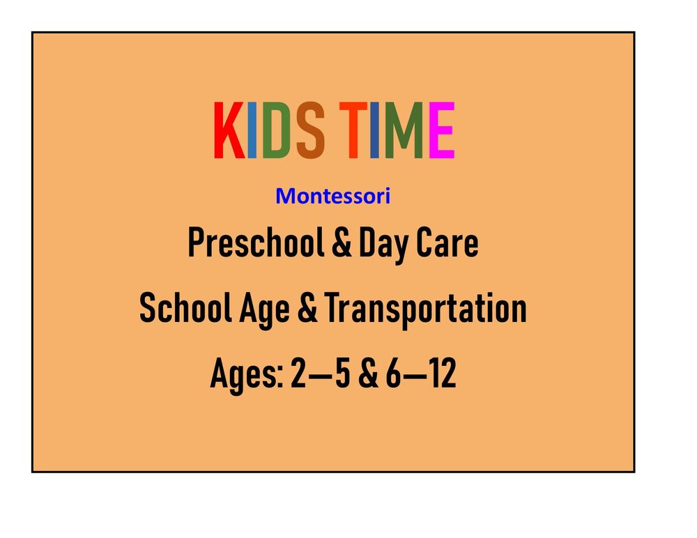 Kids Time Montessori - childcare center in Riverside, CA