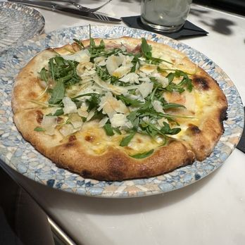 Lago - Margherita Pizza with white sauce - Italian Near Me - Las Vegas, Nevada