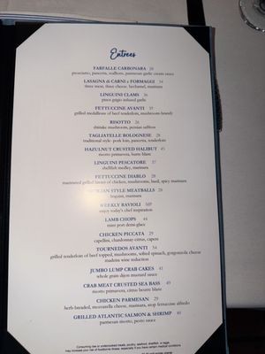 Menu photo 2 Avanti Restaurant Dallas, TX