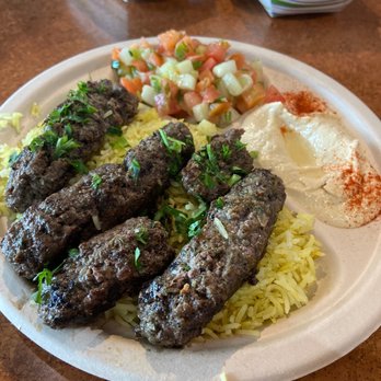 Kababji Grill - Kofte Kafta Kabab Plate - Mediterranean Near Me - Round Rock, Texas