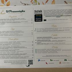 Restauracja U Przewoźnika - Menu Oct-2025