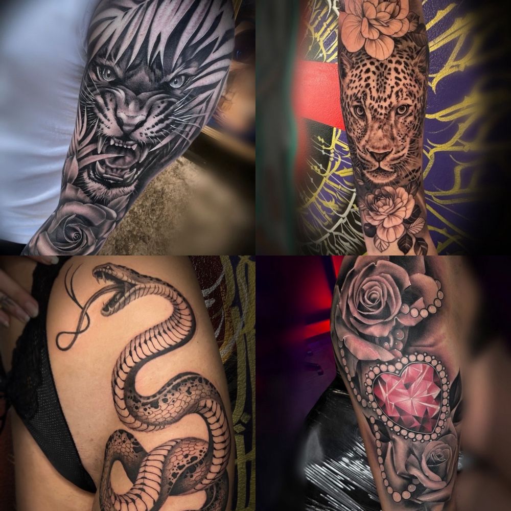 Blood and Gold Tattoo Logo