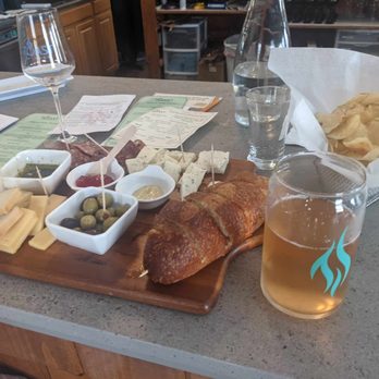 Toast Winery - Build-it-yourself Charcuterie board and Cider - Wineries Near Me - Rock Stream, New York