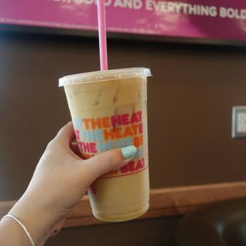 Dunkin' - Iced coffee with coconut and toasted almond - Donuts Near Me - Manhattan, Kansas