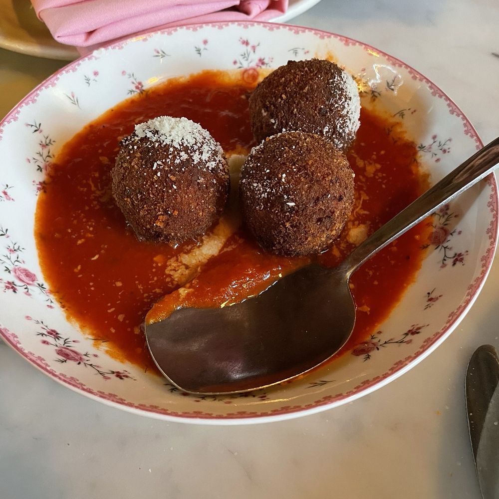 Ciao Roma - Arancini. Not much food for the price but it was good. - Italian Near Me - Boston, Massachusetts Ciao Roma - Arancini. Not much food for the price but it was good. - Italian Near Me - Boston, Massachusetts