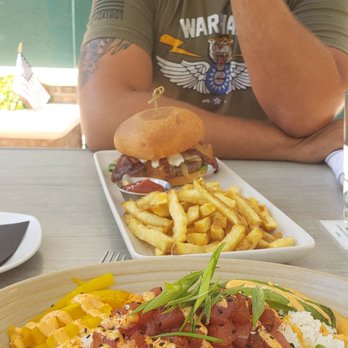 Danville Brewing - He just loves when I make him wait to eat so I can take a picture. - Breweries Near Me - Danville, California