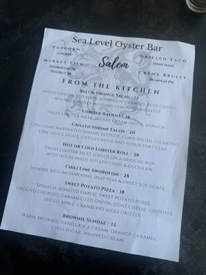 Menu photo 3 Sea Level Oyster Bar Salem, MA Menu photo 3 Sea Level Oyster Bar Salem, MA