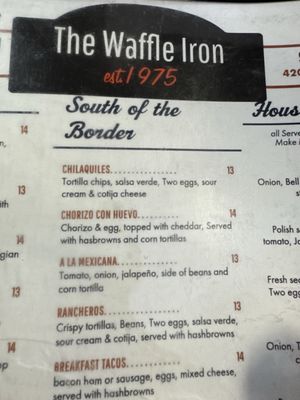 Menu photo 1 Waffle Iron Prescott, AZ