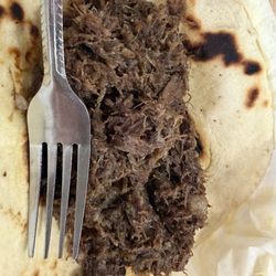 Cortez Cafe - Barbacoa taco. It was stuffed.