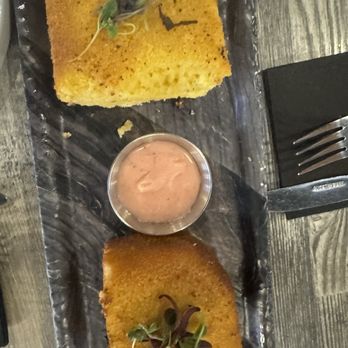 Sweet T's Southern Eatery - Fresh cornbread with strawberry butter - Soul Food Near Me - Montclair, New Jersey Sweet T's Southern Eatery - Fresh cornbread with strawberry butter - Soul Food Near Me - Montclair, New Jersey